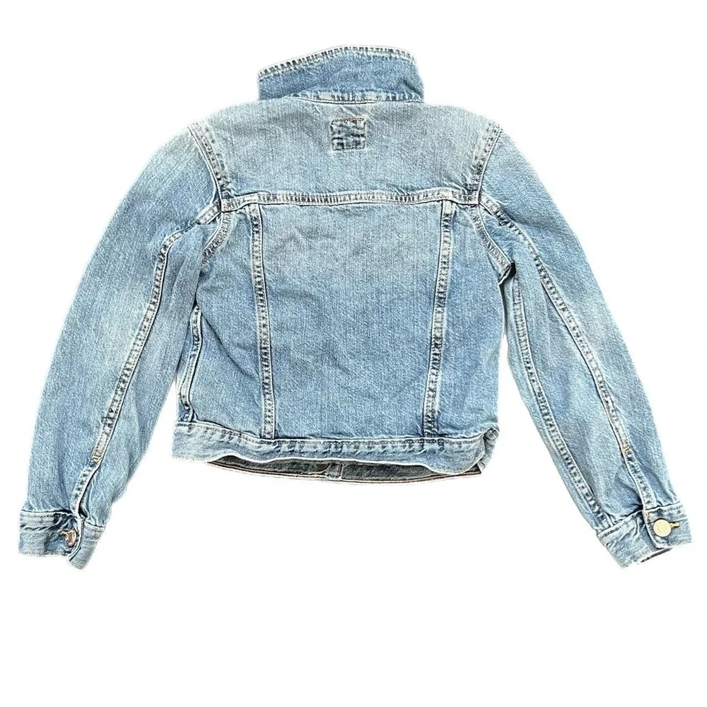 Gap Denim Jacket Light Wash Blue Classic Trucker Cotton‎ Kids Size M 8-9